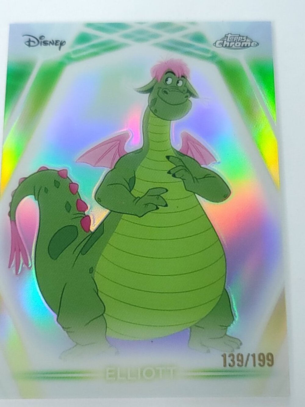 Elliott Topps 2026 Disney Neon Holo Chrome Refractor Limited 139/199